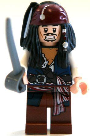 Jack Sparrow Lego Pirates of the Caribbean Minifigure (Loose).